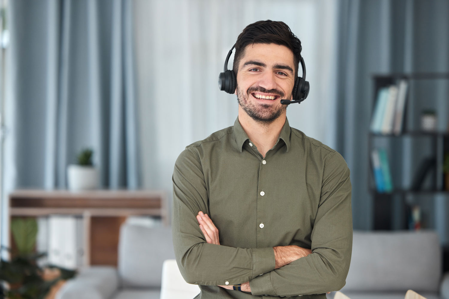 man-portrait-and-microphone-for-working-in-home-office-for-virtual-assistant-voip-communication-a2